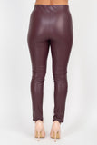 Button-detailed Skinny Pants