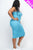 Plus Ribbed Back Slit Bodycon Dress