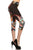 Paisley Floral Pattern Printed Lined Knit Capri Legging With Elastic Waistband.