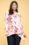 Floral Print Yummy Rib Knit Top