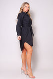 Long Sleeve Poplin Shirt Dress
