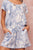 A Star-pattern Tie-dye Knit Romper