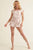 A Star-pattern Tie-dye Knit Romper