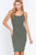 Round Neck Cami Rib Sweater Dress