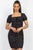 Side Shirring Ditsy Floral Dress
