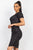 Side Shirring Ditsy Floral Dress