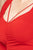Deep Round Neck Shirring Detailed Back Plus Size Dress