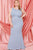 Ruffle Drapped Tail Plus Size Maxi Dress