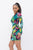 Long Sleeve Printed V-neck Dress