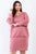 Plus Cut-out Neck Details Dolman Midi Sleeve Mini Dress