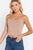 Elastic Strap Two Ply Dty Brushed Knit Cami Top
