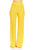 Front-line Flared Leg Design Solid Pants