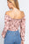Hook & Eye Detail Floral Print Top