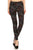 Multicolored Scribble Print, High Waisted Leggings In A Fitted Style With And Elastic Waist