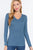 Long Slv V-neck Thermal Top