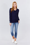 Long Slv V-neck Thermal Top