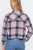 Long Slv Plaid Jacquard Crop Shirt