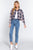 Long Slv Plaid Jacquard Crop Shirt