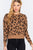 Long Slv Print Jacquard Sweater