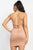 Halter Neck Ribbed Seamless Cut-out Dress