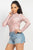Embroidered Mock Neck Keyhole Bodysuit