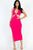 Cut-out Halter Neck Double Back Tie Split Thigh Midi Dress