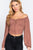 Off Shoulder Smocking Woven Top