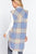 Notched Collar Brushed Plaid Vest