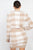 Plaid Button-front Cropped Sweater Cardigan