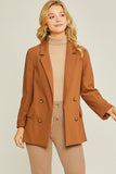 Woven Solid Vertigo Blazer