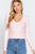 Long Sleeve V-neck Cable Sweater
