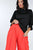 Puff Sleeve Blouse With Pearl Buttons