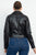 Zippered Notch Lapel Rider Jacket