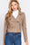 Long Slv Biker Faux Suede Short Jacket