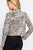 Leopard Print Faux Suede Biker Jacket