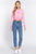 Long Slv Check Crop Sweater
