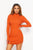Knit Mock Neck Round Dress