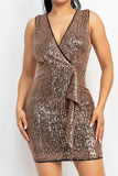 Sequin Mesh Bodycon Dress