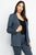 Houndstooth Notch Seamed Blazer