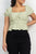Puff Sleeve Eyelet Peplum Top