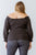 Plus Cotton Embroidery Off-the-shoulder Smocked Back Top