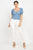 Puff Sleeve Sweetheart Denim Top