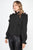 Mock Neck Ruffled Buttoned Top