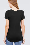 Short Raglan Slv Rayon Jersey Top