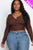 Plus Size Button Up Cropped Top