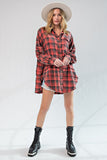 Mineral Washed Plaid Shirt
