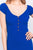 Scoop Neck Buttoned Knit Mini Bodycon Dress