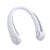Mini Hanging Neck Fan Portable Bladeless Usb Rechargeable Leafless Air Cooler Cooling Wearable Neckband Fans (3000mah) White