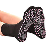 Self Heating Therapy Magnetic Socks Unisex Magnetic Therapy Massage Socks black_One size