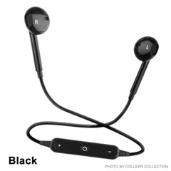 Wireless Bluetooth 4.2 Sport Headphone with Mic for iPhone Samsung Black